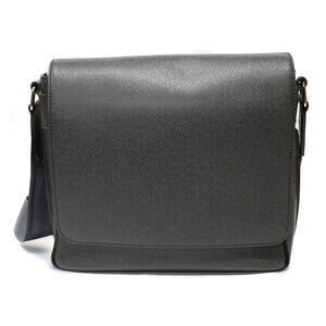 Louis Vuitton Roman Shoulder Bag Taiga Leather Ardoise